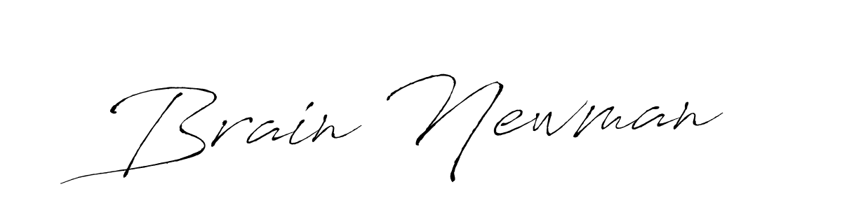 Create a beautiful signature design for name Brain Newman. With this signature (Antro_Vectra) fonts, you can make a handwritten signature for free. Brain Newman signature style 6 images and pictures png