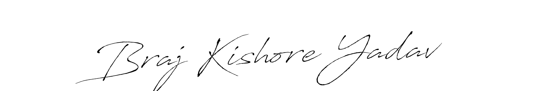 Antro_Vectra is a professional signature style that is perfect for those who want to add a touch of class to their signature. It is also a great choice for those who want to make their signature more unique. Get Braj Kishore Yadav name to fancy signature for free. Braj Kishore Yadav signature style 6 images and pictures png