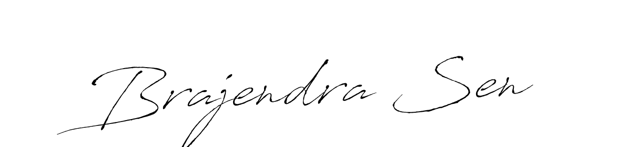 Make a beautiful signature design for name Brajendra Sen. With this signature (Antro_Vectra) style, you can create a handwritten signature for free. Brajendra Sen signature style 6 images and pictures png