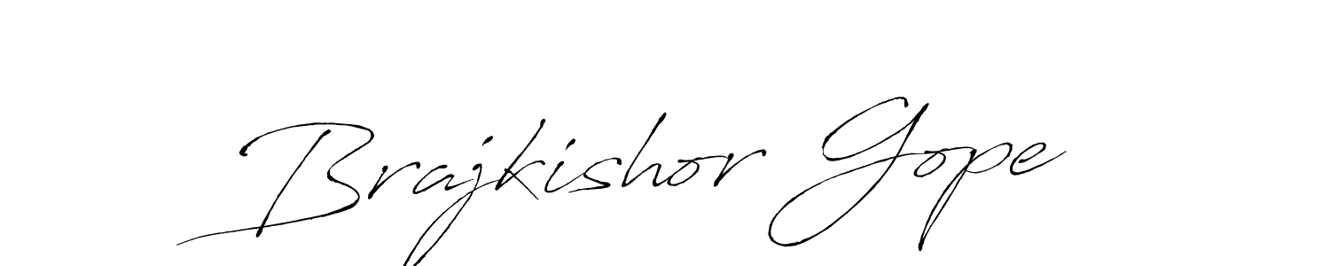 Antro_Vectra is a professional signature style that is perfect for those who want to add a touch of class to their signature. It is also a great choice for those who want to make their signature more unique. Get Brajkishor Gope name to fancy signature for free. Brajkishor Gope signature style 6 images and pictures png