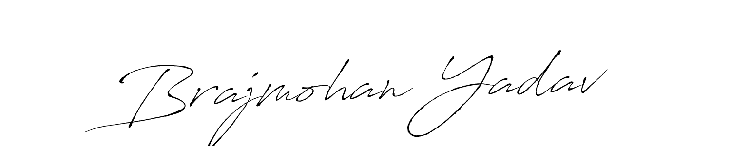 Make a beautiful signature design for name Brajmohan Yadav. With this signature (Antro_Vectra) style, you can create a handwritten signature for free. Brajmohan Yadav signature style 6 images and pictures png