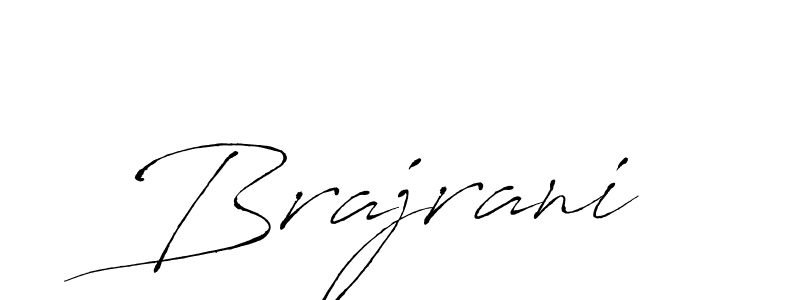 Use a signature maker to create a handwritten signature online. With this signature software, you can design (Antro_Vectra) your own signature for name Brajrani. Brajrani signature style 6 images and pictures png