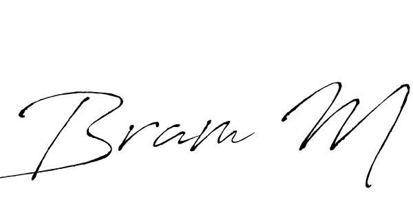 Use a signature maker to create a handwritten signature online. With this signature software, you can design (Antro_Vectra) your own signature for name Bram M. Bram M signature style 6 images and pictures png