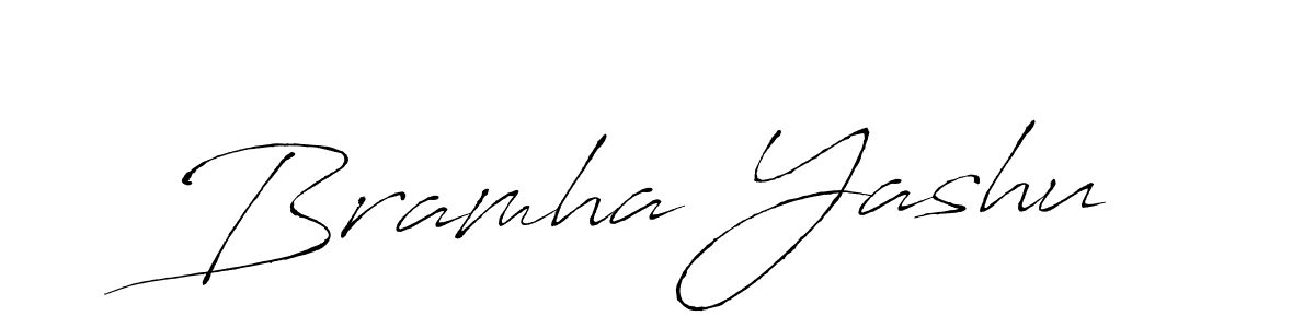 Bramha Yashu stylish signature style. Best Handwritten Sign (Antro_Vectra) for my name. Handwritten Signature Collection Ideas for my name Bramha Yashu. Bramha Yashu signature style 6 images and pictures png