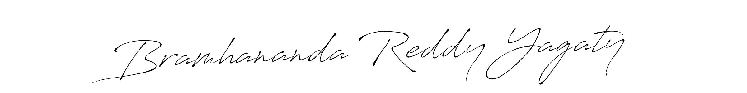 Make a beautiful signature design for name Bramhananda Reddy Yagaty. With this signature (Antro_Vectra) style, you can create a handwritten signature for free. Bramhananda Reddy Yagaty signature style 6 images and pictures png