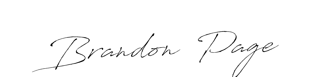 Design your own signature with our free online signature maker. With this signature software, you can create a handwritten (Antro_Vectra) signature for name Brandon  Page. Brandon  Page signature style 6 images and pictures png