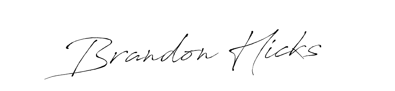 Make a beautiful signature design for name Brandon Hicks. With this signature (Antro_Vectra) style, you can create a handwritten signature for free. Brandon Hicks signature style 6 images and pictures png