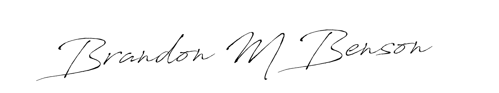 How to make Brandon M Benson signature? Antro_Vectra is a professional autograph style. Create handwritten signature for Brandon M Benson name. Brandon M Benson signature style 6 images and pictures png