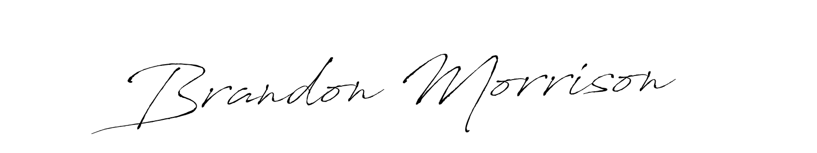 Brandon Morrison stylish signature style. Best Handwritten Sign (Antro_Vectra) for my name. Handwritten Signature Collection Ideas for my name Brandon Morrison. Brandon Morrison signature style 6 images and pictures png