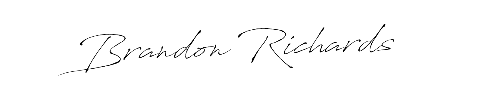 Create a beautiful signature design for name Brandon Richards. With this signature (Antro_Vectra) fonts, you can make a handwritten signature for free. Brandon Richards signature style 6 images and pictures png