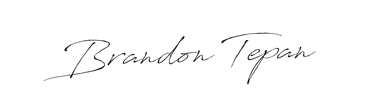 Create a beautiful signature design for name Brandon Tepan. With this signature (Antro_Vectra) fonts, you can make a handwritten signature for free. Brandon Tepan signature style 6 images and pictures png