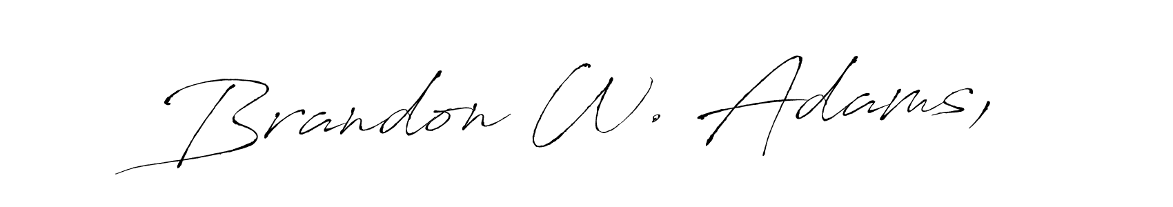 Also You can easily find your signature by using the search form. We will create Brandon W. Adams, name handwritten signature images for you free of cost using Antro_Vectra sign style. Brandon W. Adams, signature style 6 images and pictures png