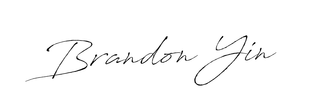 Brandon Yin stylish signature style. Best Handwritten Sign (Antro_Vectra) for my name. Handwritten Signature Collection Ideas for my name Brandon Yin. Brandon Yin signature style 6 images and pictures png