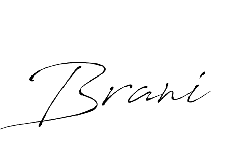 You should practise on your own different ways (Antro_Vectra) to write your name (Brani) in signature. don't let someone else do it for you. Brani signature style 6 images and pictures png