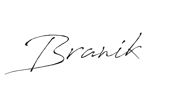 Branik stylish signature style. Best Handwritten Sign (Antro_Vectra) for my name. Handwritten Signature Collection Ideas for my name Branik. Branik signature style 6 images and pictures png