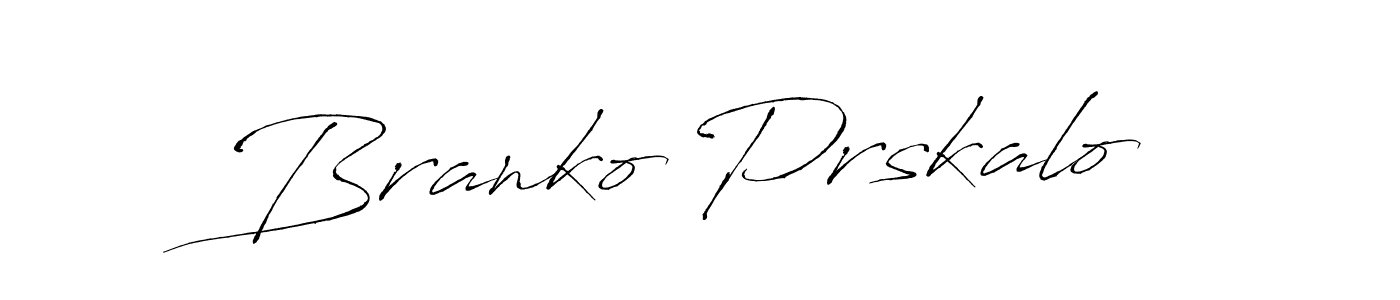 Create a beautiful signature design for name Branko Prskalo. With this signature (Antro_Vectra) fonts, you can make a handwritten signature for free. Branko Prskalo signature style 6 images and pictures png