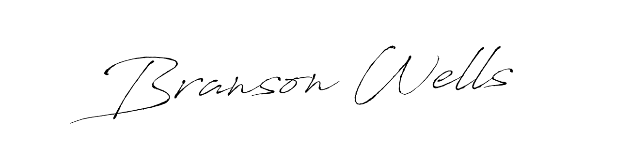 Create a beautiful signature design for name Branson Wells. With this signature (Antro_Vectra) fonts, you can make a handwritten signature for free. Branson Wells signature style 6 images and pictures png