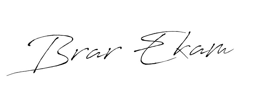 Create a beautiful signature design for name Brar Ekam. With this signature (Antro_Vectra) fonts, you can make a handwritten signature for free. Brar Ekam signature style 6 images and pictures png