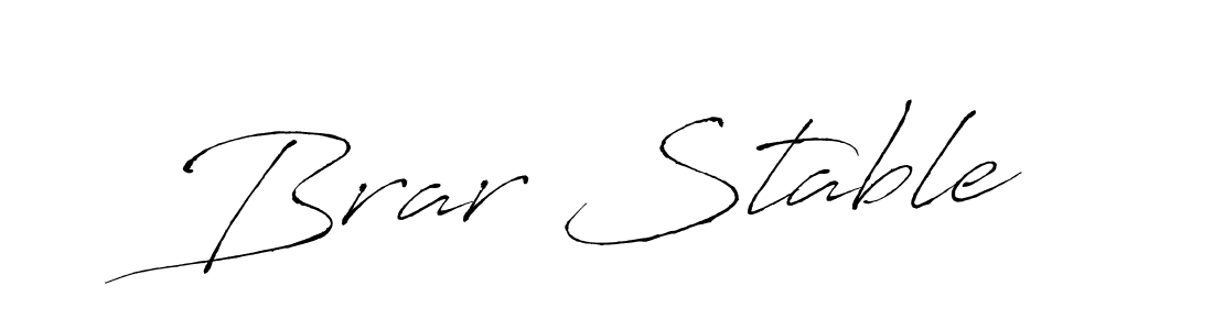 Brar Stable stylish signature style. Best Handwritten Sign (Antro_Vectra) for my name. Handwritten Signature Collection Ideas for my name Brar Stable. Brar Stable signature style 6 images and pictures png
