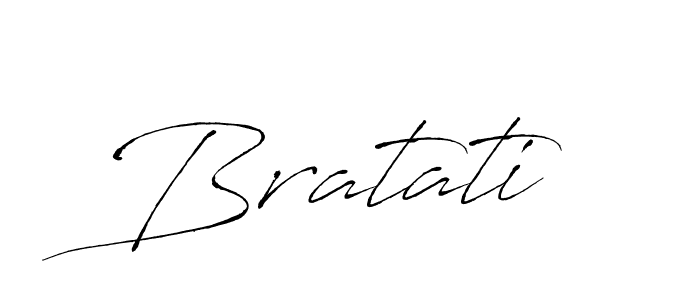 How to make Bratati name signature. Use Antro_Vectra style for creating short signs online. This is the latest handwritten sign. Bratati signature style 6 images and pictures png