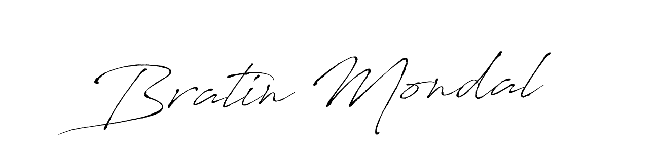 Create a beautiful signature design for name Bratin Mondal. With this signature (Antro_Vectra) fonts, you can make a handwritten signature for free. Bratin Mondal signature style 6 images and pictures png