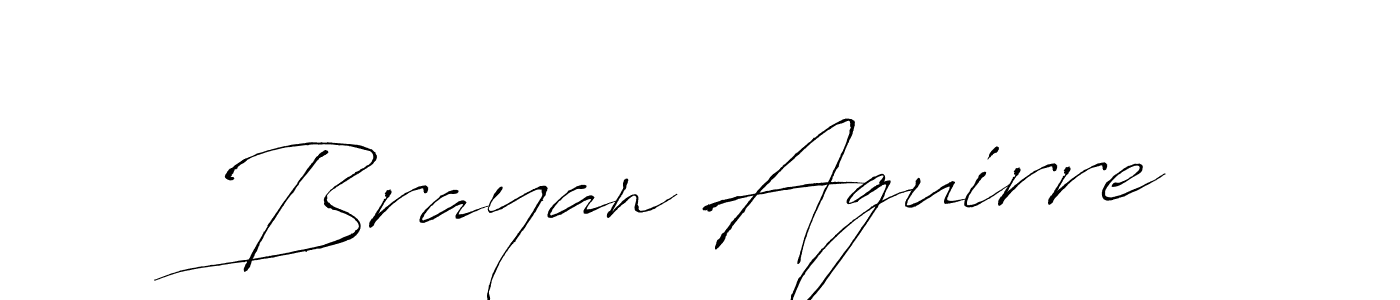 Brayan Aguirre stylish signature style. Best Handwritten Sign (Antro_Vectra) for my name. Handwritten Signature Collection Ideas for my name Brayan Aguirre. Brayan Aguirre signature style 6 images and pictures png