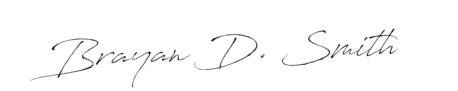 How to make Brayan D. Smith name signature. Use Antro_Vectra style for creating short signs online. This is the latest handwritten sign. Brayan D. Smith signature style 6 images and pictures png