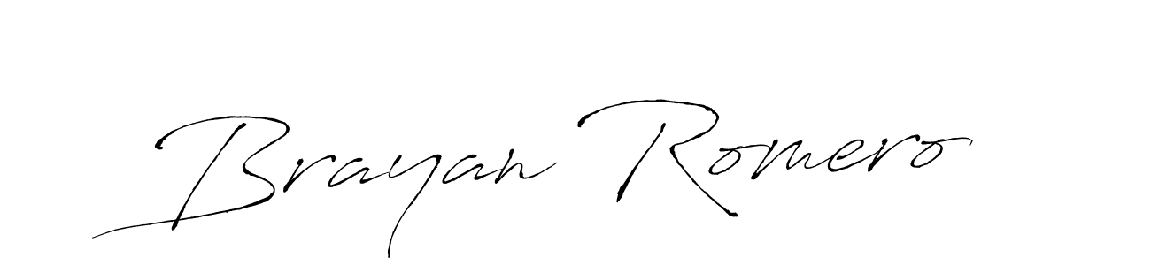 Make a beautiful signature design for name Brayan Romero. With this signature (Antro_Vectra) style, you can create a handwritten signature for free. Brayan Romero signature style 6 images and pictures png