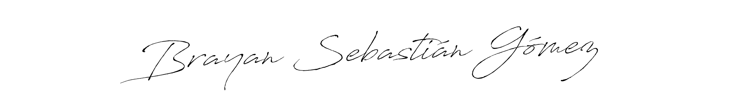 The best way (Antro_Vectra) to make a short signature is to pick only two or three words in your name. The name Brayan Sebastián Gómez include a total of six letters. For converting this name. Brayan Sebastián Gómez signature style 6 images and pictures png