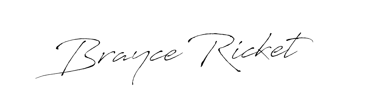 Make a beautiful signature design for name Brayce Ricket. With this signature (Antro_Vectra) style, you can create a handwritten signature for free. Brayce Ricket signature style 6 images and pictures png