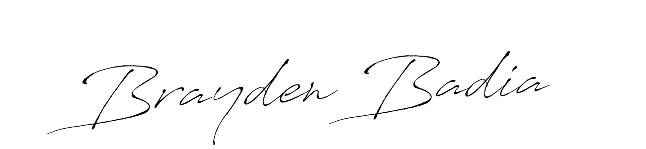 How to make Brayden Badia signature? Antro_Vectra is a professional autograph style. Create handwritten signature for Brayden Badia name. Brayden Badia signature style 6 images and pictures png