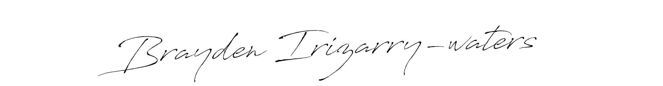 Use a signature maker to create a handwritten signature online. With this signature software, you can design (Antro_Vectra) your own signature for name Brayden Irizarry-waters. Brayden Irizarry-waters signature style 6 images and pictures png