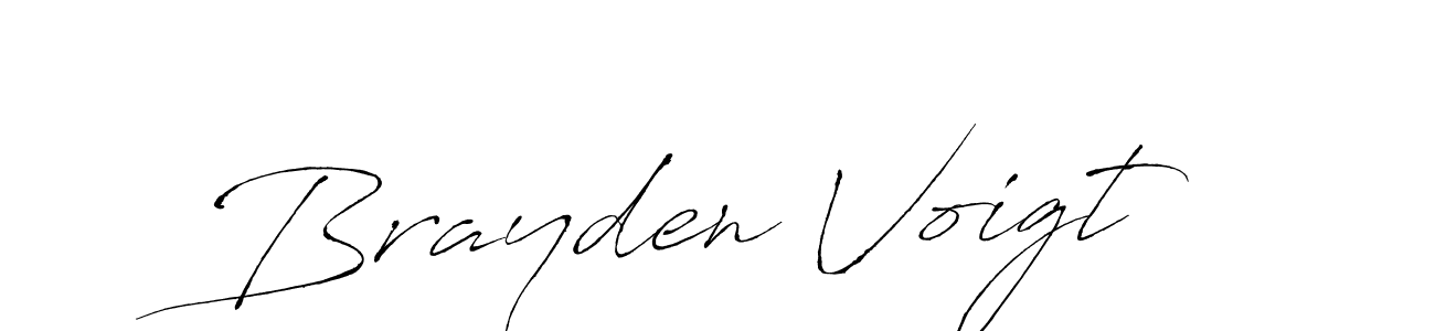 Brayden Voigt stylish signature style. Best Handwritten Sign (Antro_Vectra) for my name. Handwritten Signature Collection Ideas for my name Brayden Voigt. Brayden Voigt signature style 6 images and pictures png