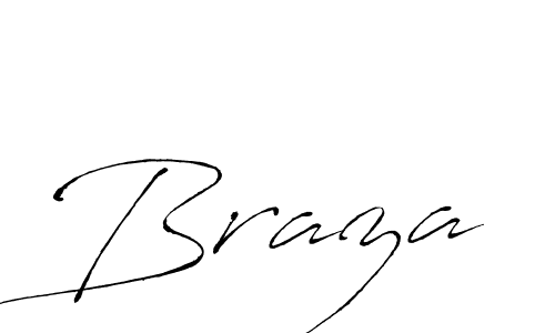 Make a beautiful signature design for name Braza. With this signature (Antro_Vectra) style, you can create a handwritten signature for free. Braza signature style 6 images and pictures png