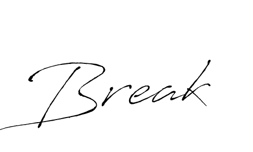 Use a signature maker to create a handwritten signature online. With this signature software, you can design (Antro_Vectra) your own signature for name Break. Break signature style 6 images and pictures png