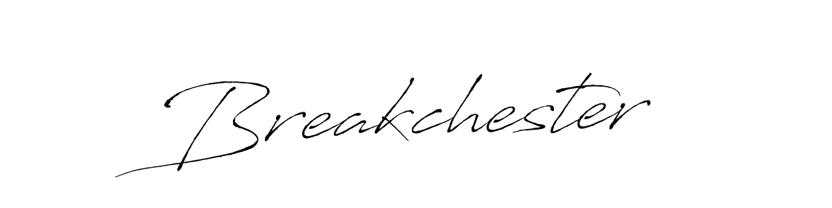 Antro_Vectra is a professional signature style that is perfect for those who want to add a touch of class to their signature. It is also a great choice for those who want to make their signature more unique. Get Breakchester name to fancy signature for free. Breakchester signature style 6 images and pictures png