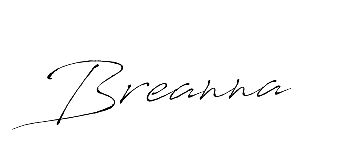 Use a signature maker to create a handwritten signature online. With this signature software, you can design (Antro_Vectra) your own signature for name Breanna. Breanna signature style 6 images and pictures png