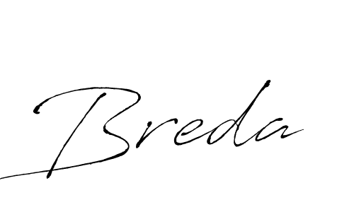 Design your own signature with our free online signature maker. With this signature software, you can create a handwritten (Antro_Vectra) signature for name Breda. Breda signature style 6 images and pictures png