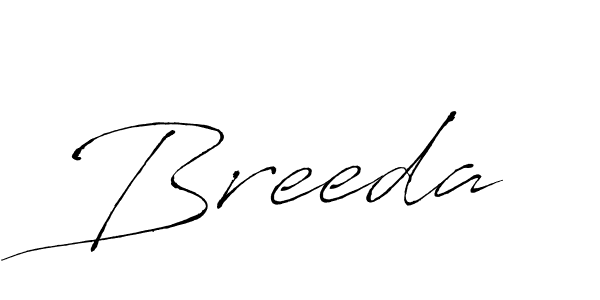 Design your own signature with our free online signature maker. With this signature software, you can create a handwritten (Antro_Vectra) signature for name Breeda. Breeda signature style 6 images and pictures png