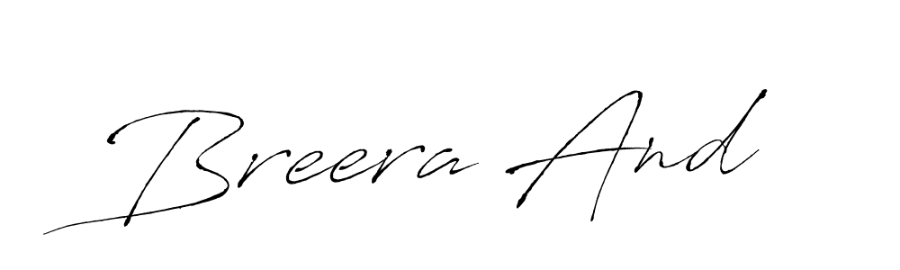 How to make Breera And signature? Antro_Vectra is a professional autograph style. Create handwritten signature for Breera And name. Breera And signature style 6 images and pictures png