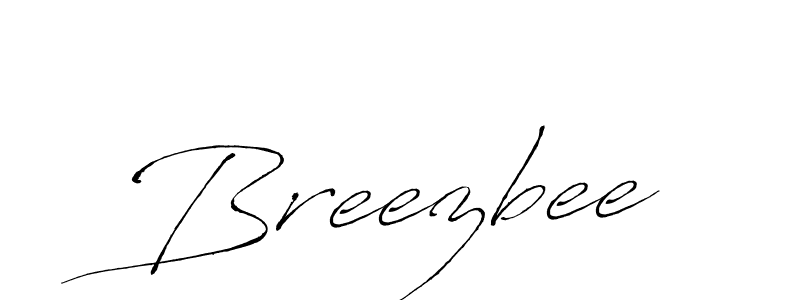 Create a beautiful signature design for name Breezbee. With this signature (Antro_Vectra) fonts, you can make a handwritten signature for free. Breezbee signature style 6 images and pictures png