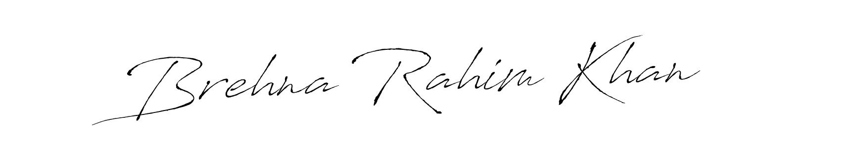 You should practise on your own different ways (Antro_Vectra) to write your name (Brehna Rahim Khan) in signature. don't let someone else do it for you. Brehna Rahim Khan signature style 6 images and pictures png