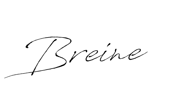 Breine stylish signature style. Best Handwritten Sign (Antro_Vectra) for my name. Handwritten Signature Collection Ideas for my name Breine. Breine signature style 6 images and pictures png
