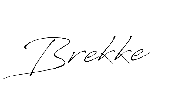 Make a beautiful signature design for name Brekke. With this signature (Antro_Vectra) style, you can create a handwritten signature for free. Brekke signature style 6 images and pictures png