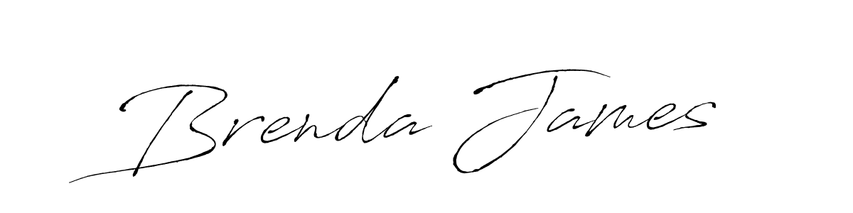 Design your own signature with our free online signature maker. With this signature software, you can create a handwritten (Antro_Vectra) signature for name Brenda James. Brenda James signature style 6 images and pictures png