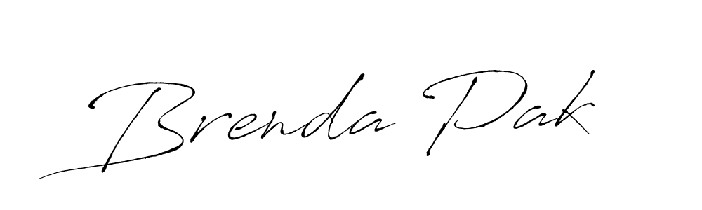 Design your own signature with our free online signature maker. With this signature software, you can create a handwritten (Antro_Vectra) signature for name Brenda Pak. Brenda Pak signature style 6 images and pictures png