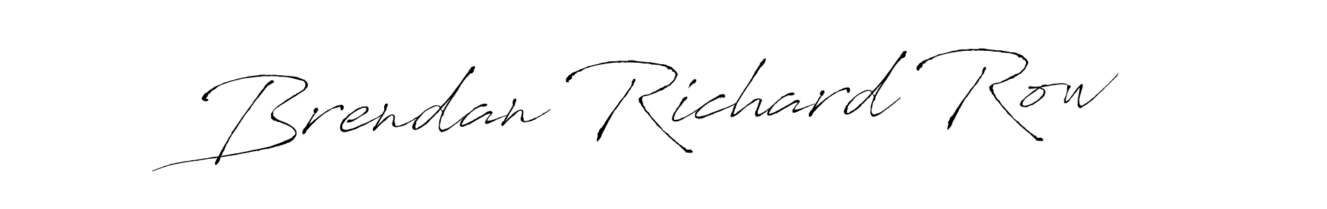 Design your own signature with our free online signature maker. With this signature software, you can create a handwritten (Antro_Vectra) signature for name Brendan Richard Row. Brendan Richard Row signature style 6 images and pictures png