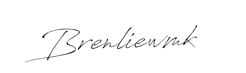 How to make Brenliewmk name signature. Use Antro_Vectra style for creating short signs online. This is the latest handwritten sign. Brenliewmk signature style 6 images and pictures png