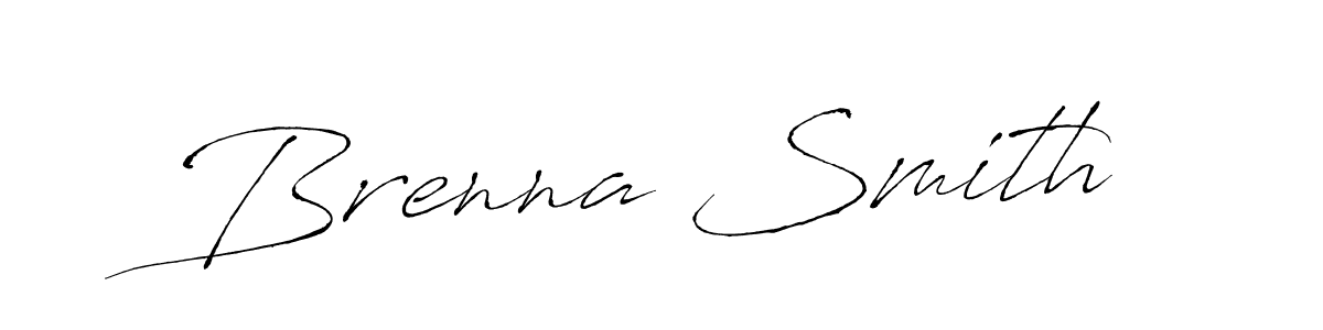 How to make Brenna Smith name signature. Use Antro_Vectra style for creating short signs online. This is the latest handwritten sign. Brenna Smith signature style 6 images and pictures png