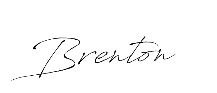 Brenton stylish signature style. Best Handwritten Sign (Antro_Vectra) for my name. Handwritten Signature Collection Ideas for my name Brenton. Brenton signature style 6 images and pictures png